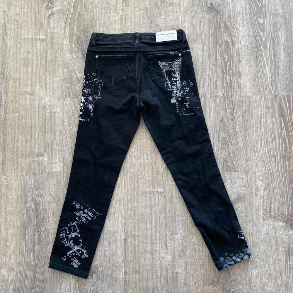 black painted Ermanno Scervi jeans
